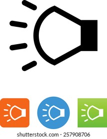 Car headlight indicator icon