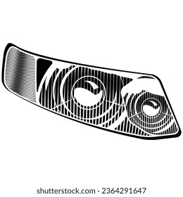 Car Headlight Modern, Modern Car Headlamp