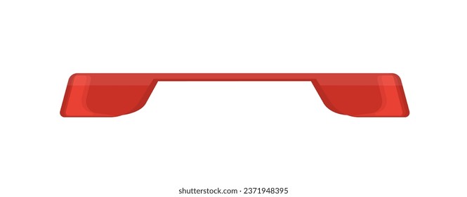Car headlights concept. Part of automobile and vehicle. Lights for safety at roads. Modernization and tuning. Poster or banner for site. Cartoon flat vector illustration isolated on white background