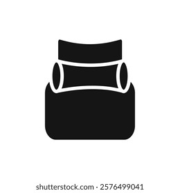 Car headrest icon Simple thin line flat symbol