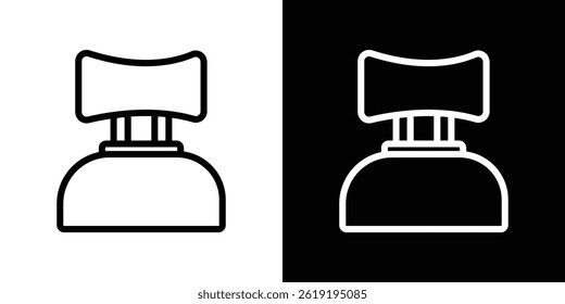 Icono del reposacabezas del coche. Ilustración vectorial, pictograma aislado. editable