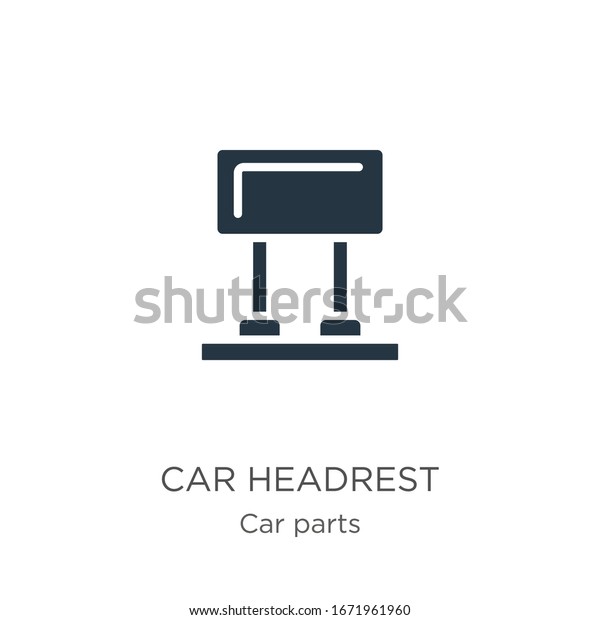 Car\
headrest icon vector. Trendy flat car headrest icon from car parts\
collection isolated on white background. Vector illustration can be\
used for web and mobile graphic design, logo,\
eps10