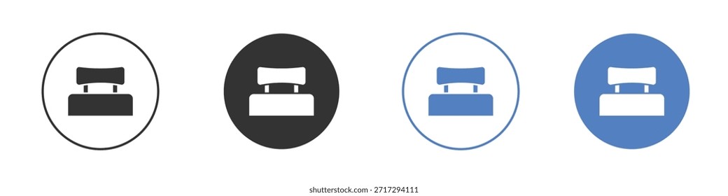 Icono del reposacabezas del coche para el Diseño web