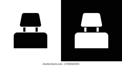 Car headrest icons for graphic and web design projects