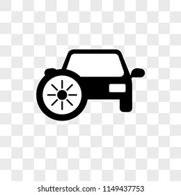 Car Heating vector icon on transparent background, Car Heating icon