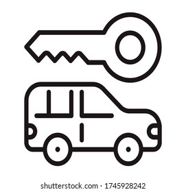 Car Here icon vector for web and app