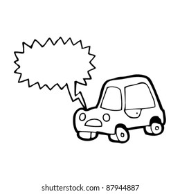 Car Honking Horn Cartoon