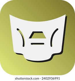 Icono De Fondo Del Gradiente De Glifo Del Vector Del Coche Para Uso Personal Y Comercial.
