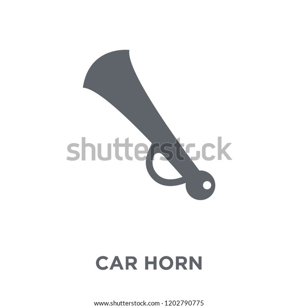 car horn icon. car horn design concept from\
Car parts collection. Simple element vector illustration on white\
background.