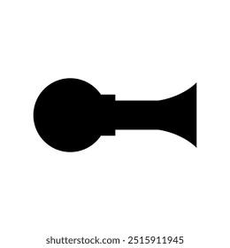 Car horn icon illustrated on background