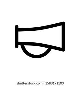 car horn icon with line style