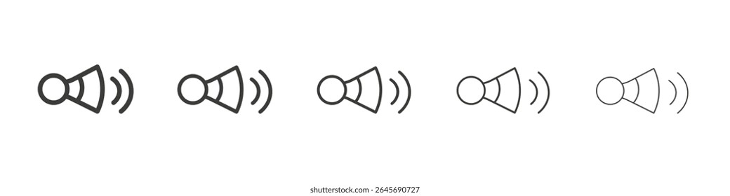 Car horn icon simple illustration logo art
