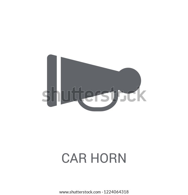 car horn icon. Trendy car horn logo concept\
on white background from car parts collection. Suitable for use on\
web apps, mobile apps and print\
media.