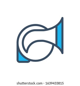 Car horn icon vector template illustration design
