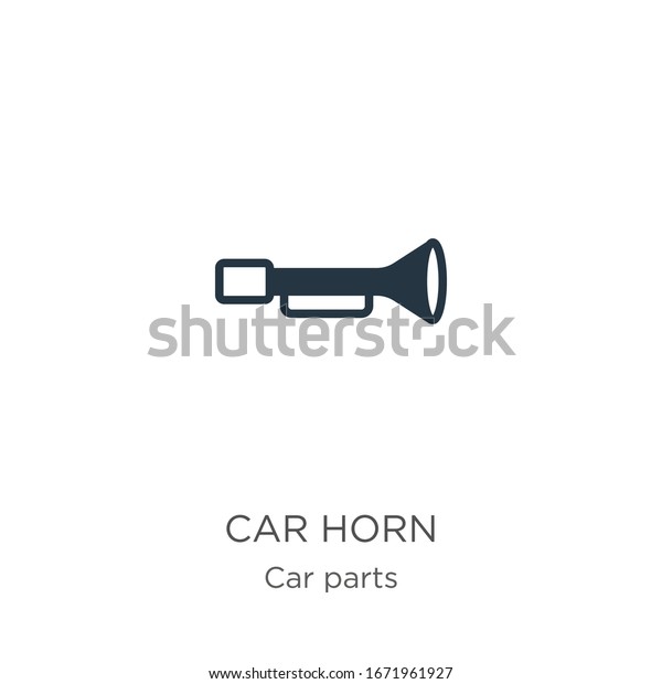 Car Horn Icon Vector Trendy Flat Stock Vector (Royalty Free) 1671961927