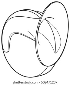 Car horn sign front view