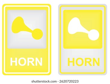Car horn sign. vector illustration