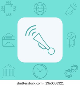 Car horn vector icon sign symbol