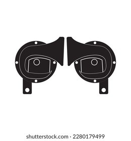 car horn vector illustration logo design