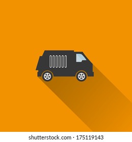Car icon 2 ( Long Shadow )