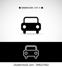 Car icon 5 Vector EPS10, Great for any use.
