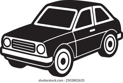 Ilustración de Imagen de Vector de arte de icono de coche