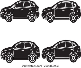 Ilustración de Imagen de Vector de arte de icono de coche
