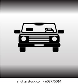 Car icon, automobile vector illustration