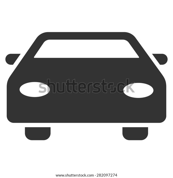 Car\
icon from Basic Plain Icon Set. Vector images have gray colors,\
rounded angles, and placed on a white\
background.