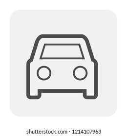 Car icon black.