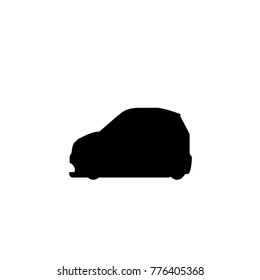 Car icon. black car
