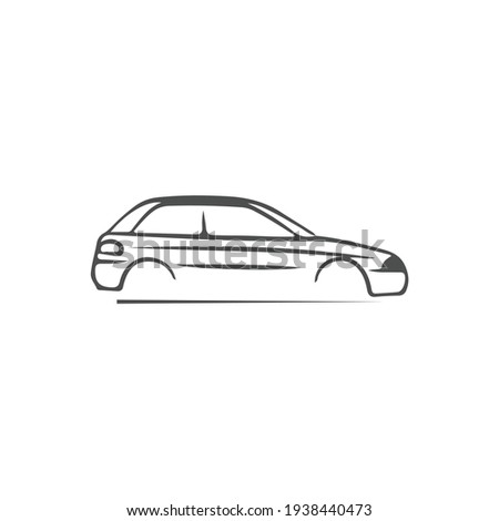 car icon black vector illustration