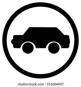 Car icon black. Vector car logo, transportation icon illustration