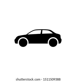 Car icon. Car body sign simple flat style illustration