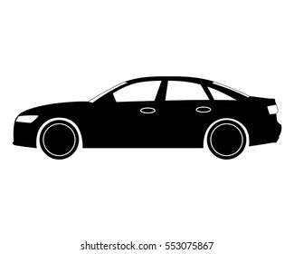 car icon. business sedan. 