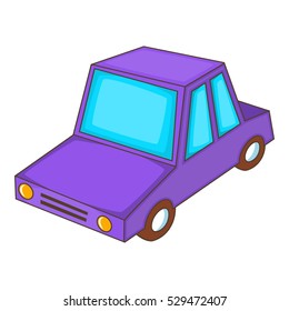 Car icon. Cartoon illustration of car vector icon for web design