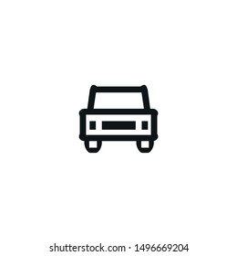 Car icon. City transport sign