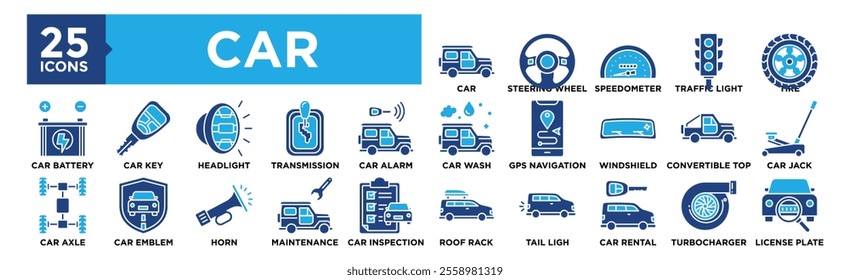 Car icon collection set. Containing design vehicle, automobile, car, transportation, technology	