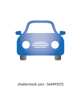 Car Icon Color Gradient Vector 