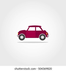 Car Icon with color Vector illustration.