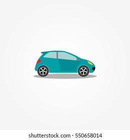 Car Icon with color Vector illustration