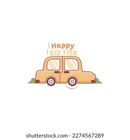 icono del auto está desplazando Ramadán y Eid Islámico