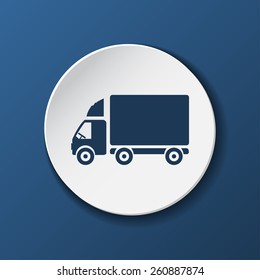 car icon delivery symbol isolated on background. vector illustrations