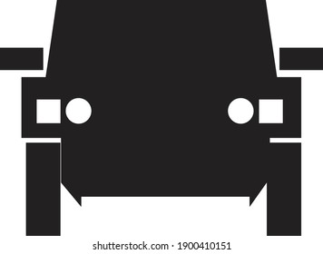 diseño de icono de coche aislado en fondo blanco