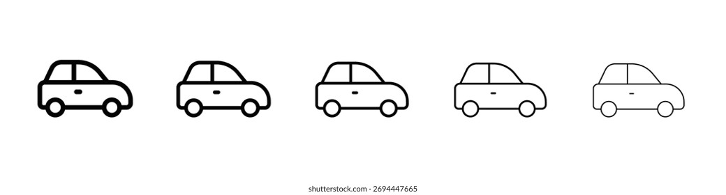 Diseño del icono del coche, logotipo, App, UI. Ilustración vectorial, EPS