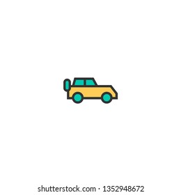 Car icon design. Transportation icon vector illustration