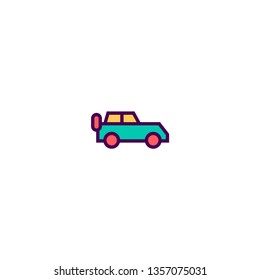 Car icon design. Transportation icon vector illustration