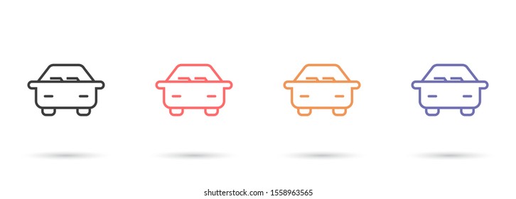 car icon design vector graphics