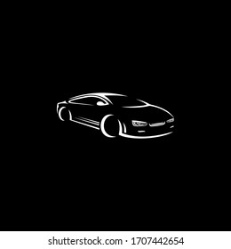 Black Car Silhouette Wallpaper