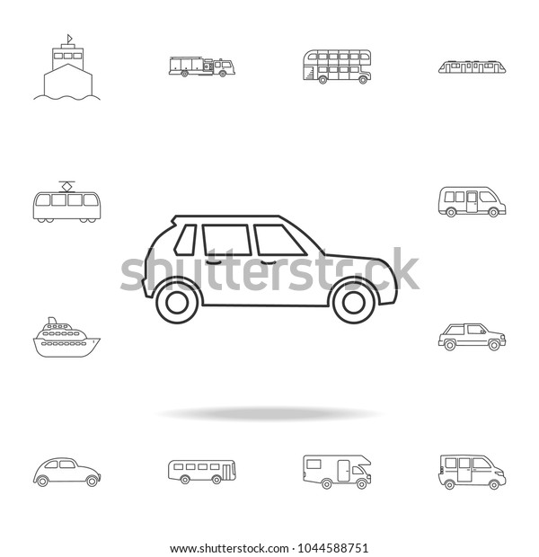 car icon. Detailed\
set of transport outline icons. Premium quality graphic design\
icon. One of the collection icons for websites, web design, mobile\
app on white background